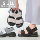 12/11 9:59マデ 1899円 送料無料 スポーツサンダル レディース 厚底 ふわふわ 伸縮性 痛くない 歩きやすい サンダル スポサン フリル ギャザー...