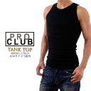 PRO CLUB タンクトップ メンズ 無地 大きいサイズ プロクラブ タンクトップ (2枚入り) 2piece TANK TOP (A-Shirts) アメカジ スポーツ B系 ストリート系 ヒップホップ ダンス 衣装 USA ブランド ファッション(ブラック 黒 ) #112【ネコポス】 新生活 ギフト