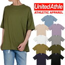 半袖Tシャツ ユナイテッドアスレ UNITED ATHLE メンズ レディース ユニセックス 無地 5.6オンス Tシャツ ゆったり ビックシルエット 男女兼用 大きいサイズ ネイビー オシャレ 5508-01 5508