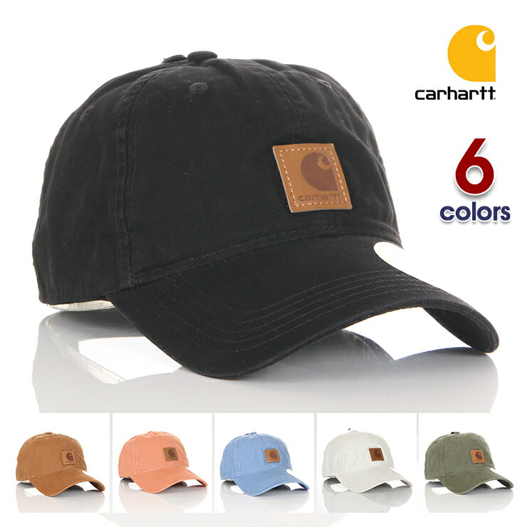 カーハート  帽子 メンズ カーハート キャップ CARHARTT キャップ 正規 メンズ 帽子 ローキャップ 6パネル 無地 カジュアル コットン レ ブラック ネイビー グリーン ブラウン