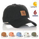 カーハート キャップ CARHARTT キャップ 正規 メンズ 帽子 ローキャップ 6パネル 無地 カジュアル コットン レ ブラック ネイビー グリーン ブラウン