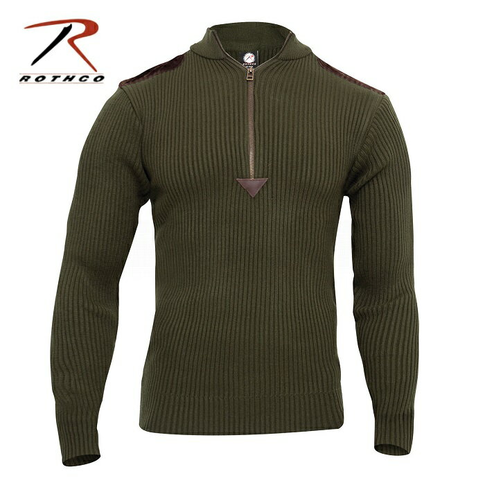 ＼売り尽くしセール／ ROTHCO ロスコ 1/4 ジップ セーター ニット アクリル ミリタリー 防寒 ウインタ..