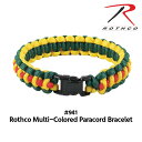 \売り尽くしセール/ ROTHCO ロスコ パラコード ブレスレット ミリタリー アウトドア サバゲー グッズ メンズ レディース グリーン 緑 イエロー 黄 ...