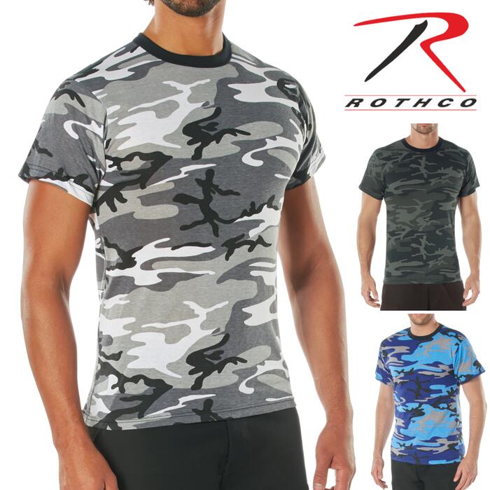 \売り尽くしセール/ ロスコ 半袖Tシャツ メンズ レディース ROTHCO カモフラ 迷彩 カモ柄 コットン ポリエステル アウトドア カジュアル トップス ...