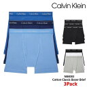 ボクサーパンツ 3枚セット カルバンクライン Calvin Klein CK ボクサーブリーフ 前開き クラシックフィット メンズ 男性用 アンダーウェア パン...