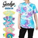 タイダイ 半袖Tシャツ メンズ GOODYE グッディー GILDAN Tシャツ ギルダン USAモデル 大きいサイズ ブルー 青 ピンク イエロー ネオンカラー USAモデル ペア ビッグサイズ