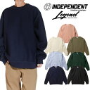 トレーナー クルーネック スウェット インディペンデント トレーディング INDEPENDENT TRADING ヘビーウェイト13.5oz 秋冬 西海岸系 スケート B系 系 ブラック 黒 ネイビー グレー ピンク カーキ アイボリー グリーン S M L XL 2XL