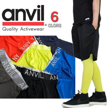 ロングタイツ アンビル ANVIL FIT タイツ メンズ 下着 ボクサーブリーフ おしゃれ 下着 肌着 インナー 正規 パンツ スパッツ ロング丈 スポーツ B系 ストリート系 USA ブランド ファッション S M L XL 無地 ブラック 黒 レッド 赤 ブルー 青 グレー カラーベルト