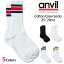  1­ 롼å ANVIL ӥ  ǥ ̵ 饤 ˥å 󥰥å 25-29cm ݡ ۥ磻 ֥å 졼 ͥӡ å ѡץ        AN500