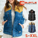 防寒ベスト BURTLE バートル メンズ レディース ユニセックス ワークウェア 作業服 綿 衿シープボア S M L XL XXL 5004