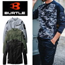 BURTLE バートル 4080 ロングTシャツ メンズ レディース ユニセックス S M L XL XXL エンジニアシャツ ストレッチ 吸汗速乾 制電ケア ダブルポケット 消臭 長袖インナー 秋冬 保温 作業服 作業着