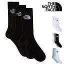 3足組 靴下 ソックス 3P ノースフェイス THE NORTH FACE TNF ロングソックス メンズ レディース ユニセックス ブラック グレー ホワイト ブルー グリーン 黒 白 青 緑 M L NF0A882H