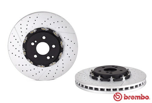 brembo FLOATING BRAKE DISC フロント用 ドリルドスリットディスク メルセデスベンツ AMG SL55 6POTブレーキ車 R230 230472 ローター360×36mm車用 (09.9764.23)【ブレーキローター】ブレンボ フローティングブレーキディスク【通常ポイント10倍】