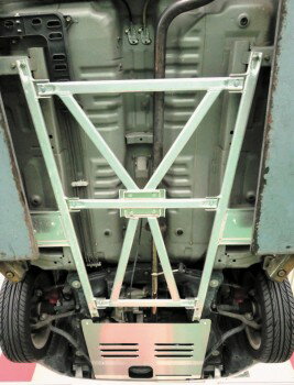 D-SPORT Floor Frame Bar ダイハツ コペン L880K用 (57502-E080)【補強パーツ】【自動車パーツ】Dスポーツ フロア・フレームバー