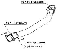 柿本改 カキモトレーシング フロントパイプ Standard 日産 ニッサン 180SX ターボ MT RPS13/KRPS13用 (NF353)【マフラー】【自動車パーツ】KAKIMOTO RACING FRONT PIPE スタンダード【個人宅も送料お客様負担にて配送可能】【通常ポイント10倍】