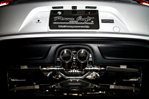 パワークラフト ハイブリッドエキゾーストマフラーシステム ポルシェ ボクスター 718用 (P-PO600101)【マフラー】【自動車パーツ】POWER CRAFT HYBRID EXHAUST MUFFLER SYSTEM