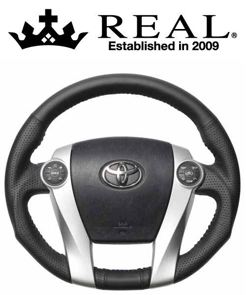 REAL STEERING ���ꥸ�ʥ륷�꡼�� �ȥ西 �ץꥦ�� ZVW30�� ���顼��������쥶�� (30-2-LPB)�ڥϥ�ɥ�ۡڼ�ư�֥ѡ��ġۥ쥢�� ���ƥ����