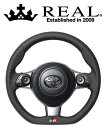 REAL STEERING オリジナルシリーズ エンブレムタイプトヨタ ヴィッツ GR SPORT “GR” NCP131用 カラー：オールレザー(GRM-LPB-SL)【ハンドル】レアル ステアリング 1