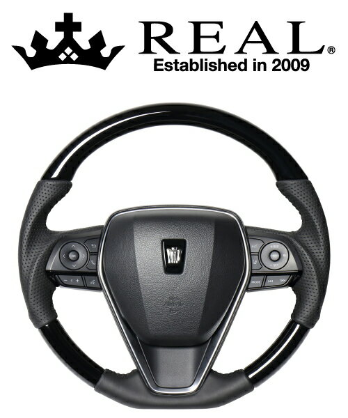 【エントリーでポイント10倍】REAL STEERING オリジナルシリーズ ダイハツ アルティス 70系用 カラー：ピアノブラック(TYA-PBW)【ハンドル】【自動車パーツ】レアル ステアリング