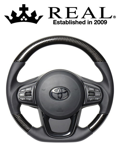 REAL STEERING プレミアムシリーズ トヨタ スープラ DB型用 カラー：ブラックカーボン (TYCP-BK-BKC)【ハンドル】【自動車パーツ】レアル ステアリング