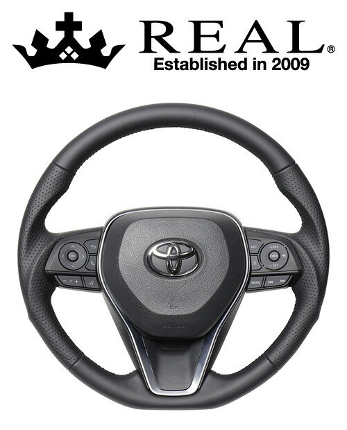 【エントリーでポイント10倍】REAL STEERING プレミアムシリーズ トヨタ RAV4 PHV 50系用 カラー：ナッパオールレザー (TYFP-LPB)【ハンドル】【自動車パーツ】レアル ステアリング