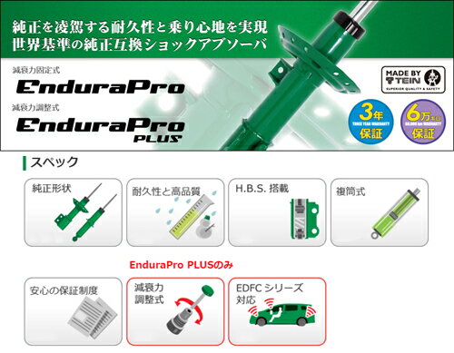 テイン エンデュラプロ キット アウディ A3 スポーツバック 8PBMJF用 1台分4本セット(VSF56-A1DS2) 【純正形状】【自動車パーツ】TEIN EnduraPro KIT 減衰力固定式