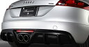 ROWEN PREMIUM Edition センターマフラーディフューザーセット(カーボン) 素地 AUDI TT クワトロ 8J系用 (1A002X11)【エアロ】ロェン プレミアムエディション【車法人のみ送料無料】【通常ポイント10倍】