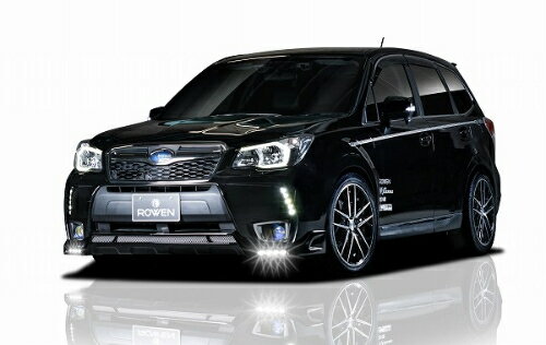 ROWEN JAPAN PREMIUM フロントスポイラー LED付(FRP) 塗り分け塗装済み スバル フォレスター SJG用 (1S008A00##)【エアロ】ロェン ジャパンプレミアム【通常ポイント10倍】