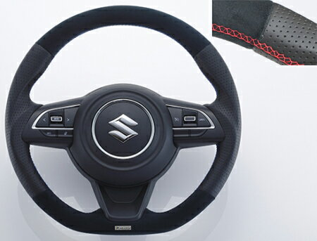 TRUST GReddy STEERING オールレザー レッドステッチ スズキ スイフト ZC13S/ZC43S/ZC53S/ZD53S/ZC83S/ZD83S用 (16690002)【ハンドル】【自動車パーツ】トラスト ステアリング All Leather