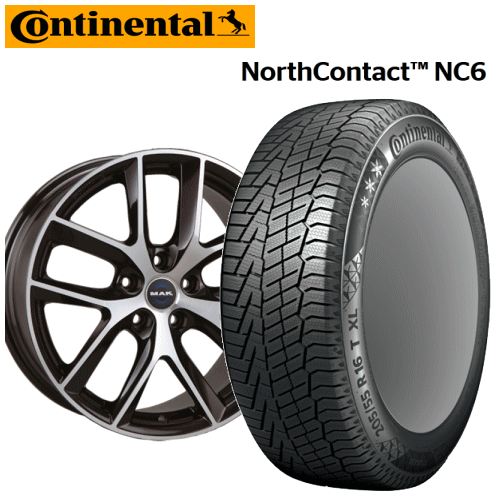 テスラ モデルY用 タイヤ銘柄： コンチネンタル ノース コンタクト NC6 タイヤサイズ： 255/40R20 ホイール： アルミホィール スタッドレスタイヤ ホイール4本セット【20インチ】【通常ポイント10倍】