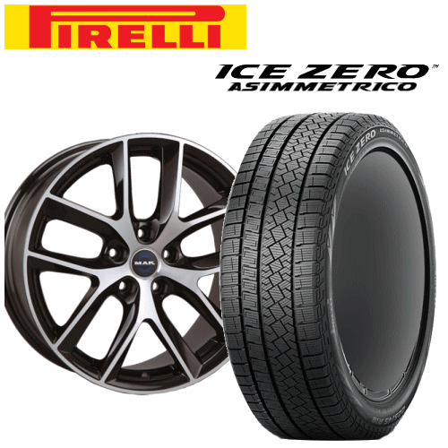 テスラ モデルS用 タイヤ銘柄： ピレリ アイスゼロ アシンメトリコ タイヤサイズ： 255/45R19 ホイール： アルミホィール スタッドレスタイヤ ホイール4本セット【19インチ】【ポイント10倍】
