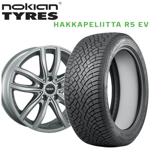 BMW 7シリーズ(G70)用 タイヤ銘柄： ノキアン タイヤ ハッカペリッタ R5 EV タイヤサイズ： 255/45R20 ホイール： アルミホィール スタッドレスタイヤ ホイール4本セット【20インチ】【ポイント10倍】