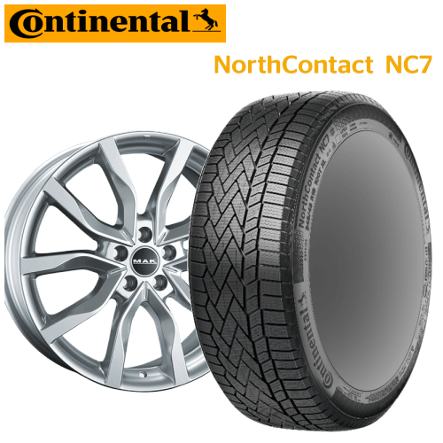 ランドローバー ディスカバリー(LR3VA/LR3KA)用 タイヤ銘柄： コンチネンタル ノース コンタクト NC7 タイヤサイズ： 255/55R20 ホイール： アルミホィール スタッドレスタイヤ ホイール4本セット【20インチ】【ポイント10倍】