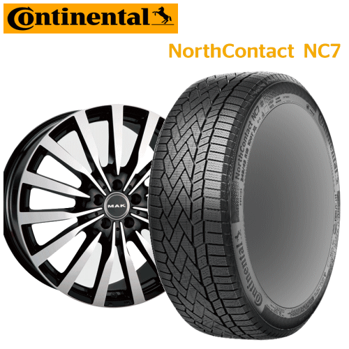 メルセデスベンツ EQC(N293)用 タイヤ銘柄： コンチネンタル ノース コンタクト NC7 タイヤサイズ： 235/55R19 ホイール： アルミホィール スタッドレスタイヤ ホイール4本セット【19インチ】【ポイント10倍】