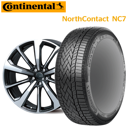 Audi Q5(GU)用 タイヤ銘柄： コンチネンタル ノース コンタクト NC7 タイヤサイズ： 255/45R20 ホイール： アルミホィール スタッドレスタイヤ ホイール4本セット【20インチ】【ポイント10倍】