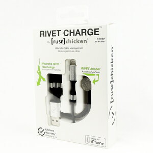【FuseChicken/ヒューズチキン】【日本総代理店】RivetChargeLightningtoUSB1mリベットチャージ【iPhoneiPad充電ライトニングケーブルタフ頑丈柔軟性アウトドアFUS-OT-000007】