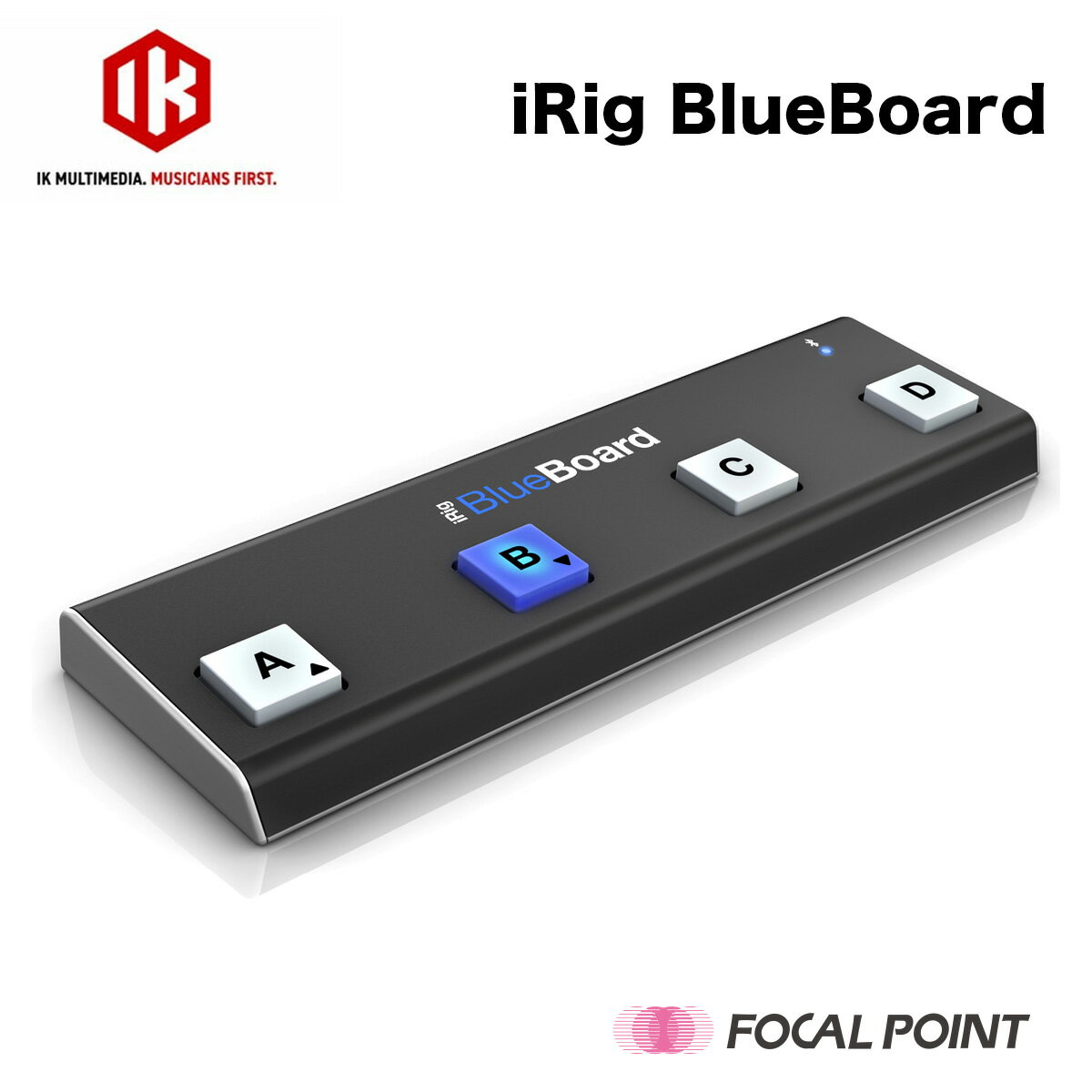 IK Multimedia / アイケーマルチメディアiRig BlueBoard / アイリグ ブルーボード)Bluetooth MIDIフットコントローラー日本正規総代理店 / アイリグブルーボード IKマルチメディア アイケイマルチメディア