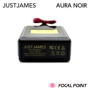 【JUSTJAMES/ジャストジェームス】AURANOIR(オーラノワール)7,800mAh大容量モバイルバッテリー1年保証【香水ボトル型iPhone&Android対応USBケーブルmicroUSB-USB-AJJS-BY-000002】