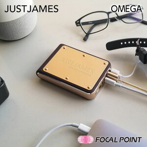 【JUSTJAMES/ジャストジェームス】OMEGA(オメガ)大容量モバイルバッテリー10400mAh【3台同時充電MicroUSBUSB-AUSB-C搭載USBケーブル付属USB-CPDポートJJS-BY-000003】