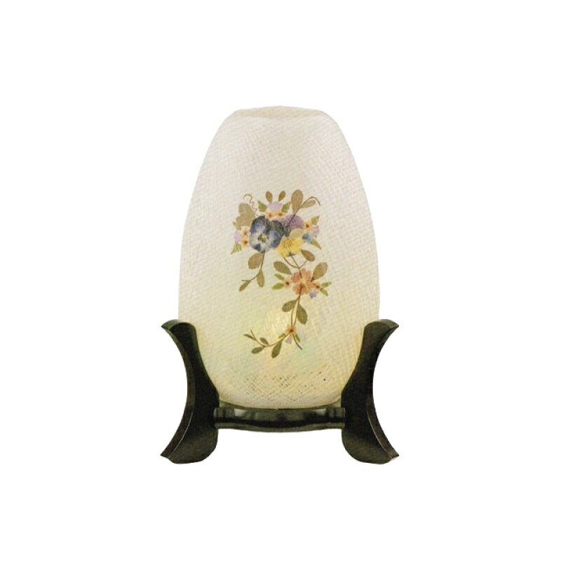 【灯籠】【糸車　(押し花)　1個　】中間スイッチ付き　高さ　24cmx火袋径14cm】【灯籠　霊前灯 お盆 提..