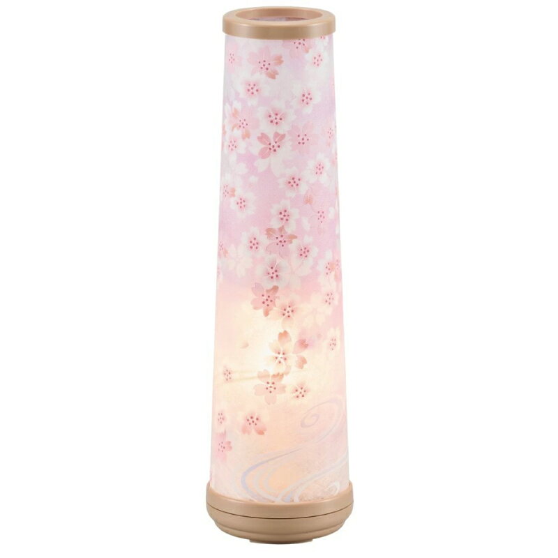 Rakuten - 盆提灯 モダン 和花3号 桜 回転 スリム 円錐型 小型 霊前灯 お盆 初盆 新盆 法事 盆ちょうちん 灯籠 コンパクト ミニサイズ ミニ おしゃれ 小さい 卓上 盆 提灯 小さめ かわいい インテリア 和風 仏具 仏壇用 供養 お供え 室内用 電気式 お盆提灯 led ちょうちん ミニ盆提灯