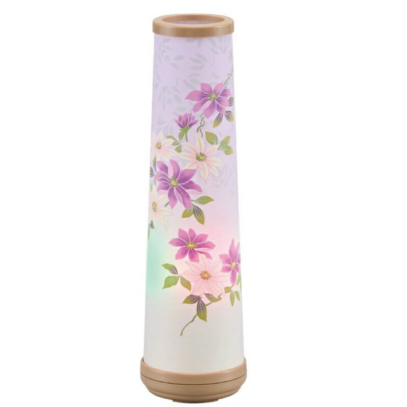 Bon Paper Lanterns - 盆提灯 モダン 和花2号 鉄仙 レインボーLED スリム 円錐型 小型 LED 霊前灯 お盆 初盆 新盆 法事 盆ちょうちん 灯籠 コンパクト 卓上 インテリア 和風 仏具 仏壇用 供養 お供え 室内用 電気式 中間スイッチ 送料無料 熨斗対応 ラッピング対応