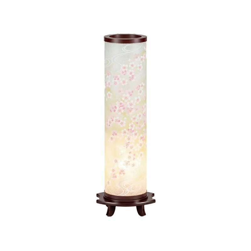 Bon Paper Lanterns - 盆提灯 モダン 美月 3号 桜 回転付き 筒型 大型 40W 霊前灯 お盆 初盆 新盆 法事 盆ちょうちん 灯籠 回転提灯 インテリア提灯 提灯 大きい おしゃれ 提灯仏壇 インテリア 和風 仏具 仏壇用 供養 お供え 室内用 電気式 中間スイッチ 送料無料 熨斗対応 ラッピング対応