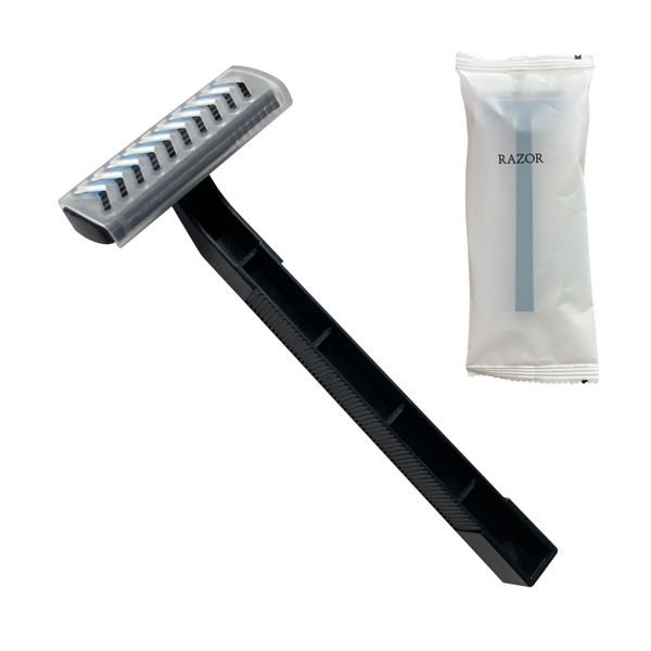 業務用　三枚刃　カミソリ　マット袋入り1200個　ブラック　黒アメニティ　旅館　ホテル　サロン　病院..