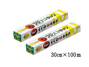 業務用 フジエコラップ 30cm×100m 1ケース（30本入）食品用 ラップ フィルム 衛生用品 施設用品 食堂 飲食施設 病院 各種施設
