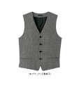 メンズベスト(千鳥格子)【サイズ:S〜4L】毛50% ポリエステル50%