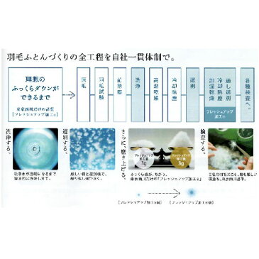 羽毛掛けふとん　ダブル【東京西川】西川ダウン　日本製　へたりにくく長持ち　どこよりもふっくら　とぎれない信頼自社一貫体制の東京西川だけの品質　NP7057 KA27299018　190×210cm