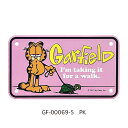 【 ピンク 】 ガーフィールド ミニ CMプレート ライセンスプレート GARFIELD BIKER CM PLATE バイカー バイク