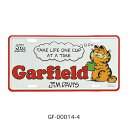 【 ガーフィールド ホワイト/レッド 】 GARFIELD CM PLATE CMプレート