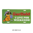 【 ガーフィールド グリーン 】 GARFIELD CM PLATE CMプレート